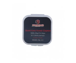 Steam Crave Quad Core Fused Clapton Coil 3mm (10 Stück pro Packung)