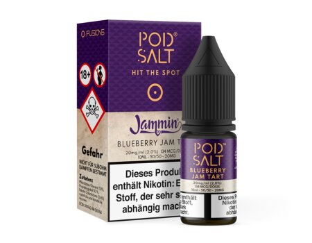 Pod Salt Fusion - Blueberry Jam Tart - Nikotinsalz Liquid 