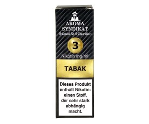 Aroma Syndikat Tabak E-Zigaretten Liquid 3mg/ml